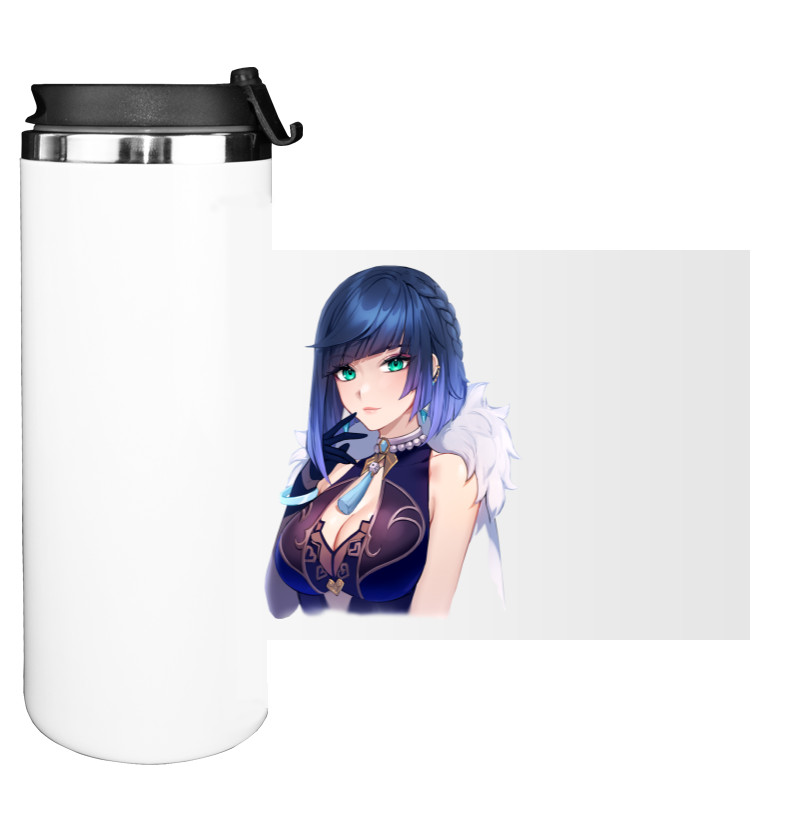 Water Bottle on Tumbler - yelan genshin impact 3 - Mfest