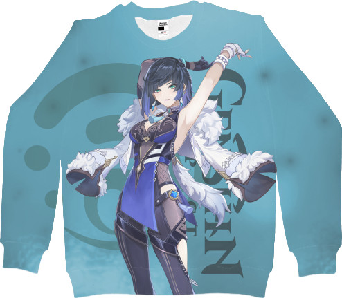 Men's Sweatshirt 3D - yelan genshin impact 2 - Mfest