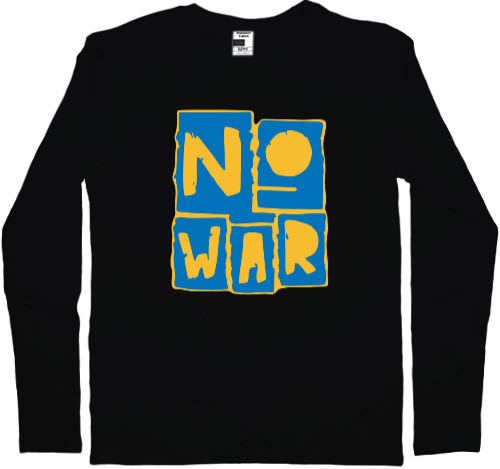 Men's Longsleeve Shirt - NO WAR - Mfest