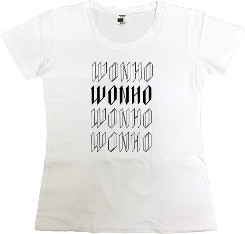 Women's Premium T-Shirt - wonho logo - Mfest