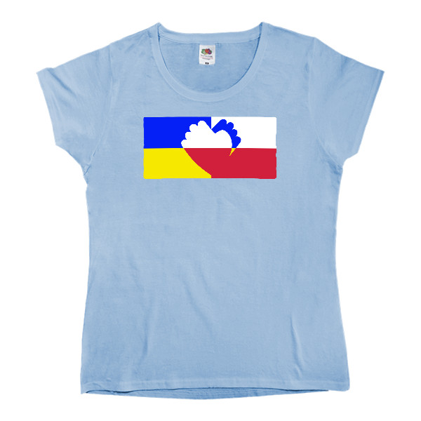 Women's T-shirt Fruit of the loom - poland and ukraine - Mfest