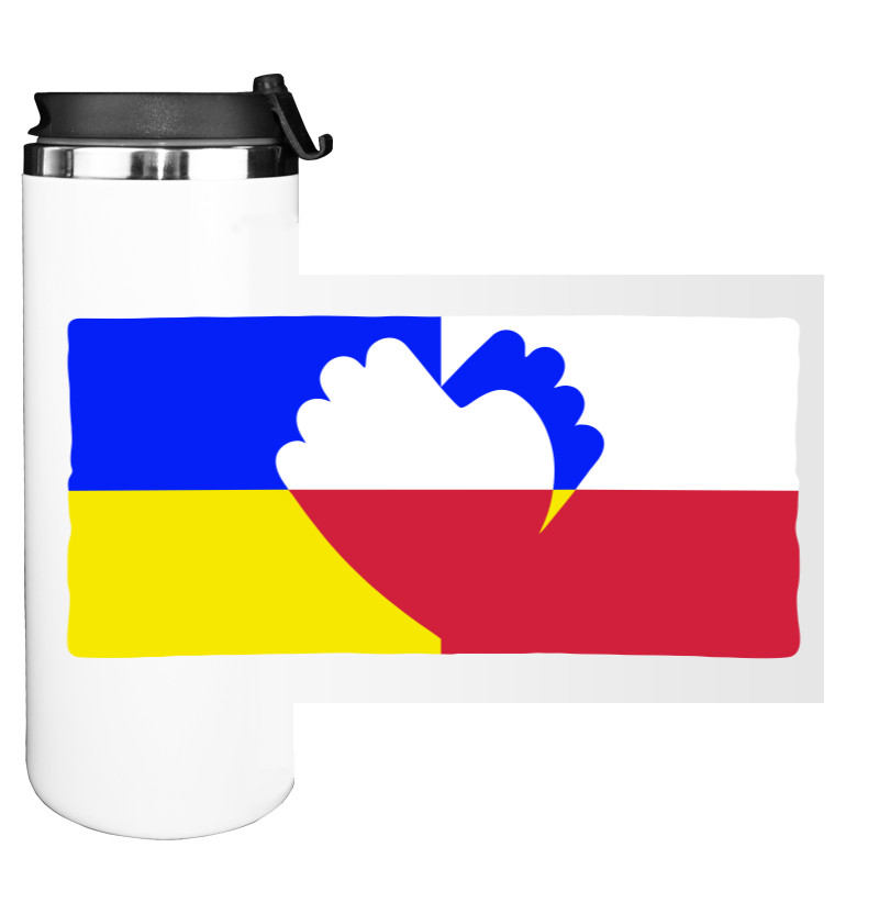 Water Bottle on Tumbler - poland and ukraine - Mfest