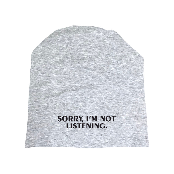 Hat - sorry, i'm not listening - Mfest