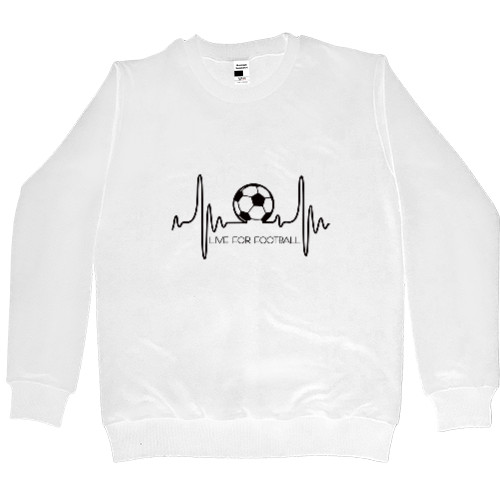 Men’s Premium Sweatshirt - LIVE FOR FOOTBALL - Mfest