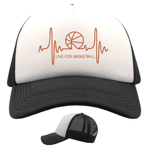 Trucker Cap - LIVE FOR BASKETBALL - Mfest