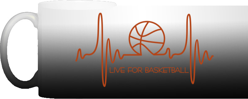 Чашка Хамелеон - LIVE FOR BASKETBALL - Mfest