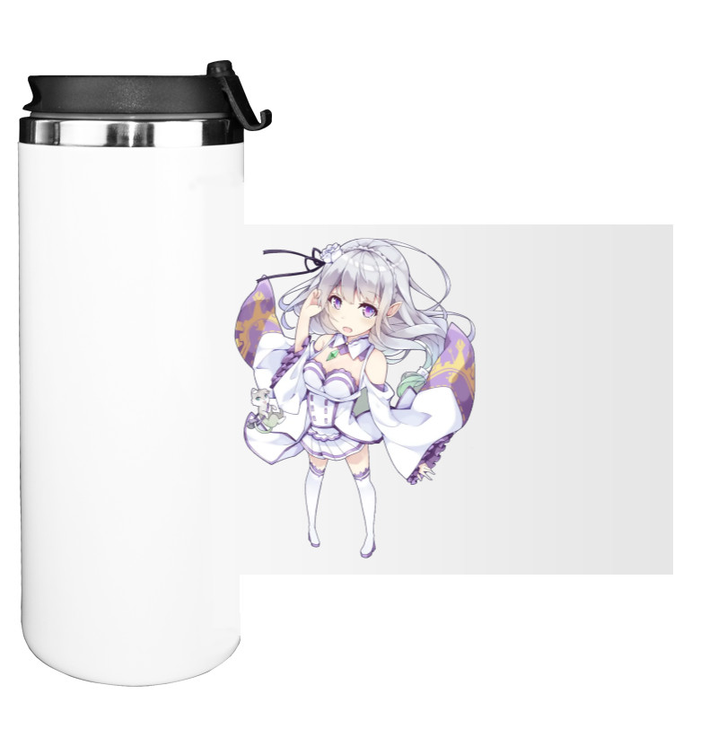 Water Bottle on Tumbler - Емілія re zero 2 - Mfest