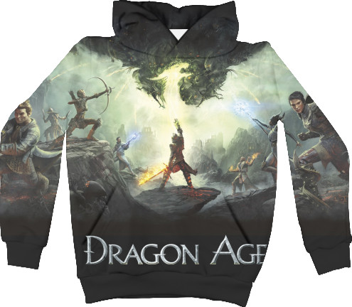 Kids' Hoodie 3D - Dragon Age 2 - Mfest