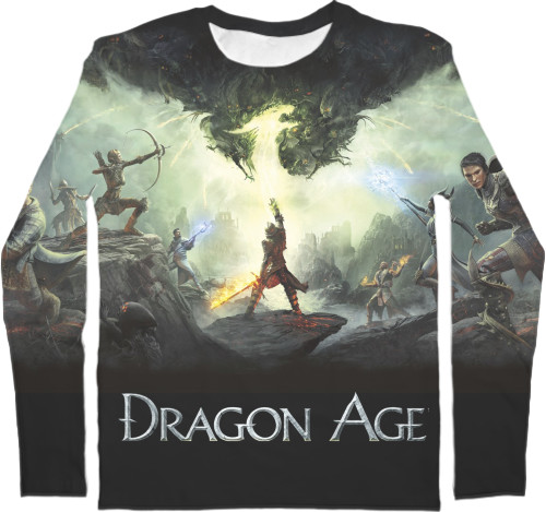 Men's Longsleeve Shirt 3D - Dragon Age 2 - Mfest