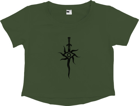 Women's Cropped Premium T-Shirt - Dragon Age - Mfest