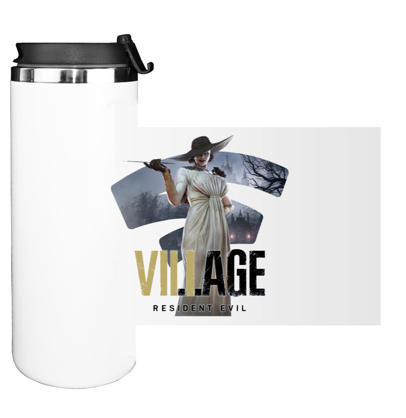 Water Bottle on Tumbler - Resident Evil Village Lady Dumitrescu 2 - Mfest