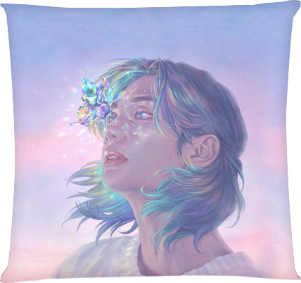 Square Throw Pillow - Hyunjin - Mfest