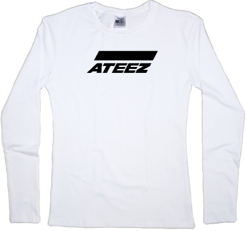 Лонгслив Женский - ateez logo - Mfest