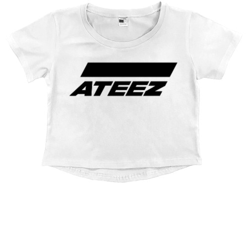 Кроп - топ Преміум Дитячий - ateez logo - Mfest