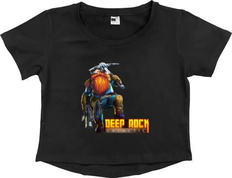 Women's Cropped Premium T-Shirt - Deep Rock Galactic 2 - Mfest