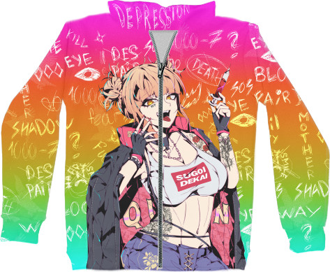 Kids' Zip-through Hoodie 3D - toga himiko - Mfest