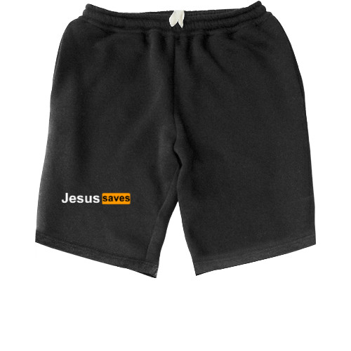 Men's Shorts - Jesus saves - Mfest