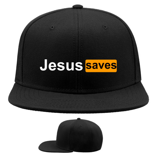 Snapback Baseball Cap - Jesus saves - Mfest