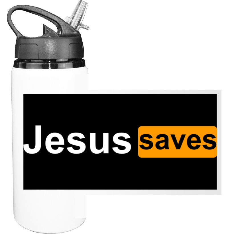 Пляшка для води - Jesus saves - Mfest