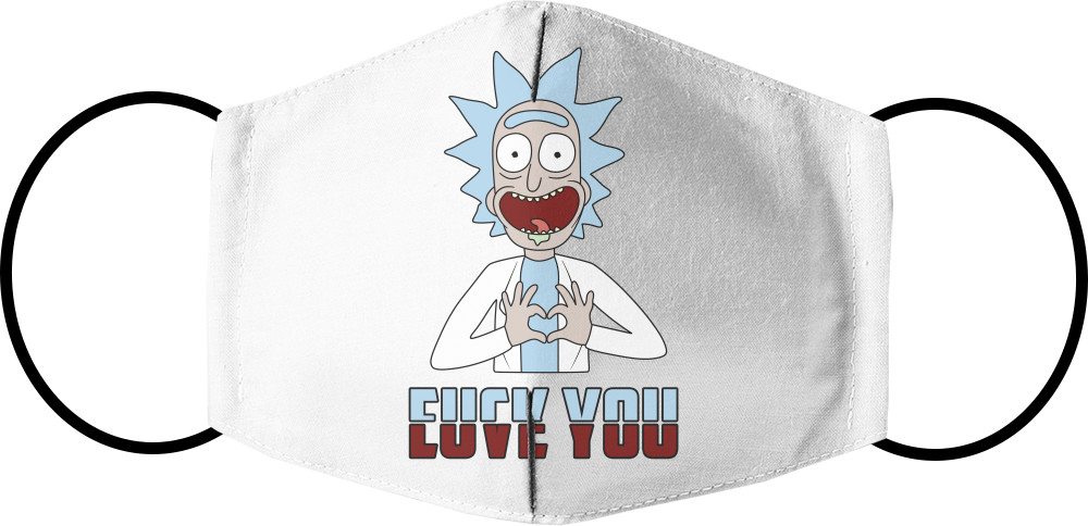 Face Mask - Rick and Morty Love (Рик и Морти) - Mfest