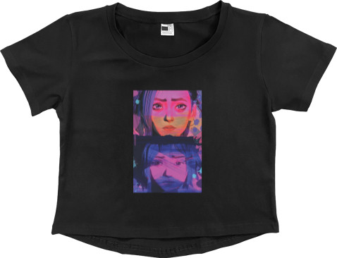 Women's Cropped Premium T-Shirt - Arcane - Mfest