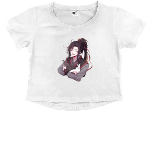 Kids' Premium Cropped T-Shirt - магистр дьявольского культа 2 - Mfest