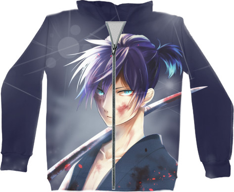 Unisex Zip-through Hoodie 3D - Noragami Yato - Mfest