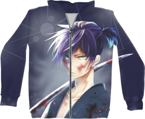 Kids' Zip-through Hoodie 3D - Noragami Yato - Mfest