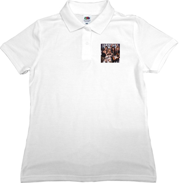 Women's Polo Shirt Fruit of the loom - maneskin fan art - Mfest