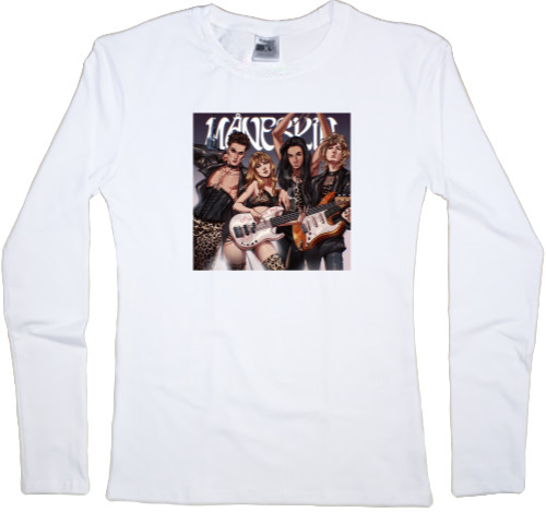 Women's Longsleeve Shirt - maneskin fan art - Mfest