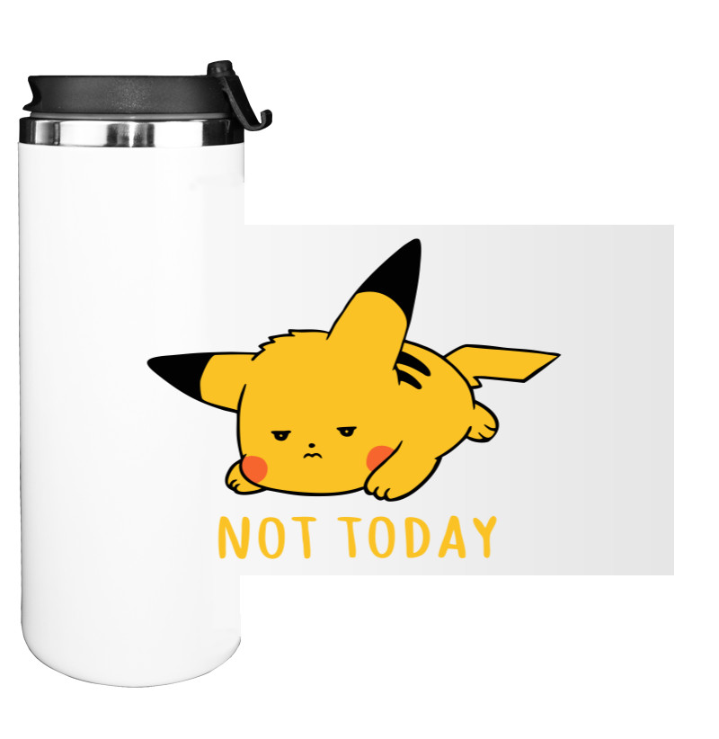 Water Bottle on Tumbler - not today - Mfest