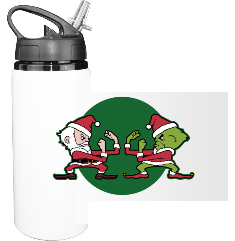 Sport Water Bottle - Fighting Christmas - Mfest