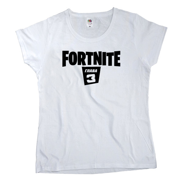 Women's T-shirt Fruit of the loom - FORTNITE глава 3 - Mfest