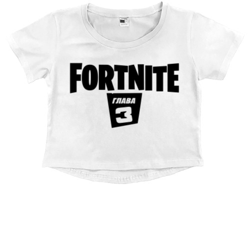 Kids' Premium Cropped T-Shirt - FORTNITE глава 3 - Mfest