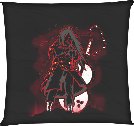 Square Throw Pillow - madara uchiha - Mfest