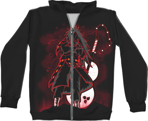 Unisex Zip-through Hoodie 3D - madara uchiha - Mfest