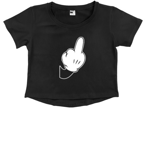 Kids' Premium Cropped T-Shirt - Bad mickey mouse 5 - Mfest