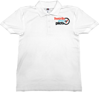 Man's Polo Shirt Fruit of the loom - One Pilots Logo - Mfest