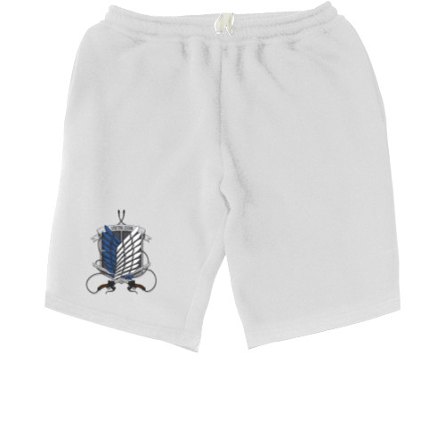 Men's Shorts - attack on titan asas da liberdade - Mfest