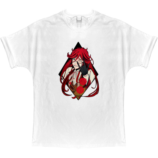 T-shirt Oversize - black butler grell sutcliff - Mfest