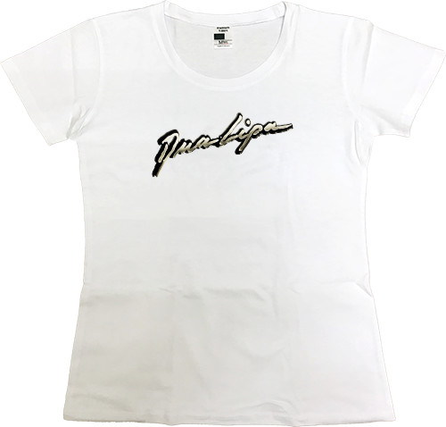 Women's Premium T-Shirt - Dua Lipa logo - Mfest