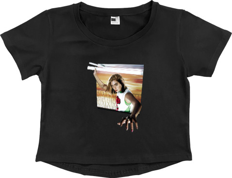 Women's Cropped Premium T-Shirt - Dua Lipa - Mfest