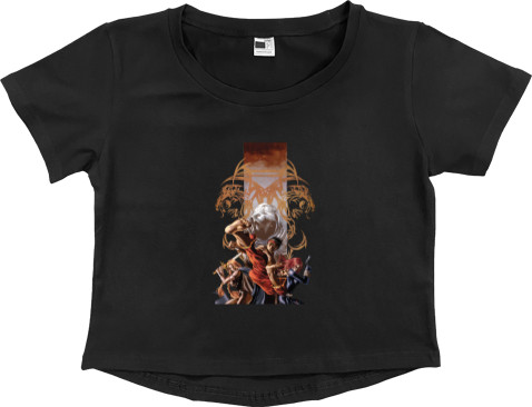 Women's Cropped Premium T-Shirt - Shang-Chi art - Mfest