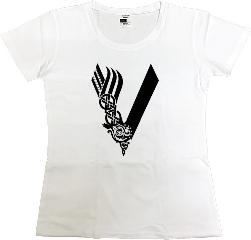 Women's Premium T-Shirt - vikings logo - Mfest