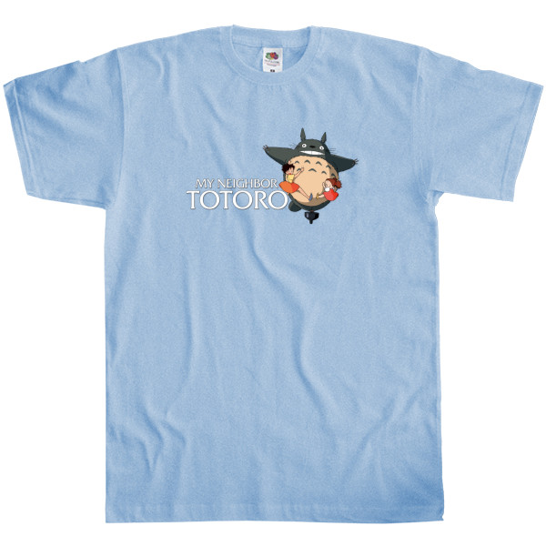 Футболка Классика Мужская Fruit of the loom - My neighbor Totoro logo - Mfest