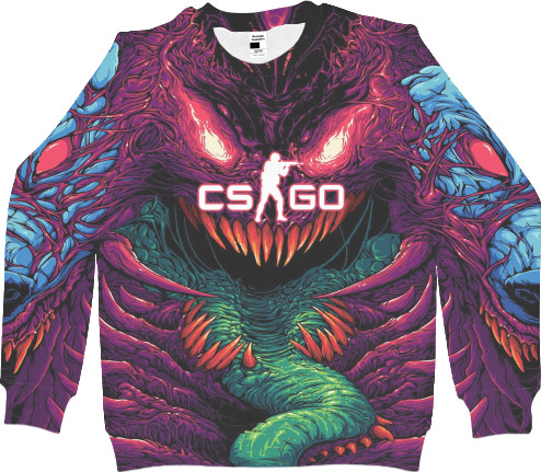 Світшот 3D Чоловічий - CS GO Hyper Beast - Mfest