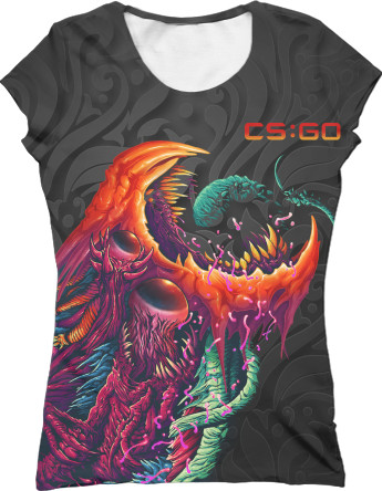 Футболка 3D Жіноча - CS:GO Hyper Beast Original - Mfest