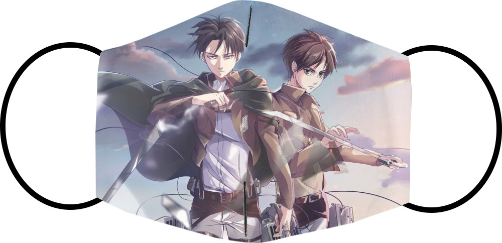 Маска на лице - Levi and Eren - Mfest