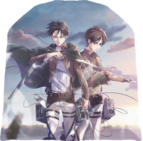 Шапка 3D - Levi and Eren - Mfest