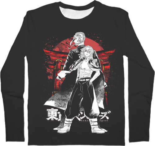 Men's Longsleeve Shirt 3D - mikey and draken 2 - Mfest